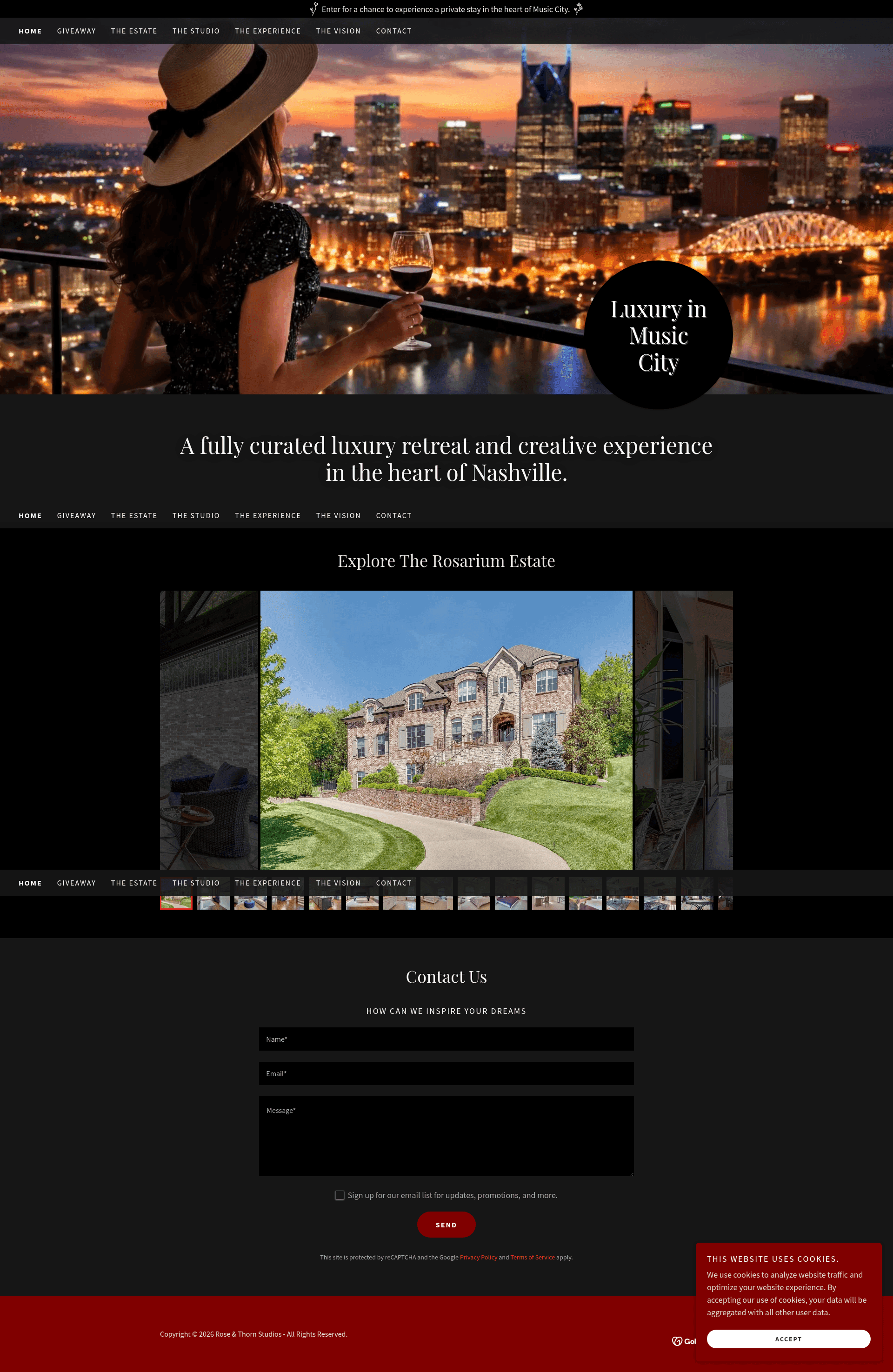 Current template website