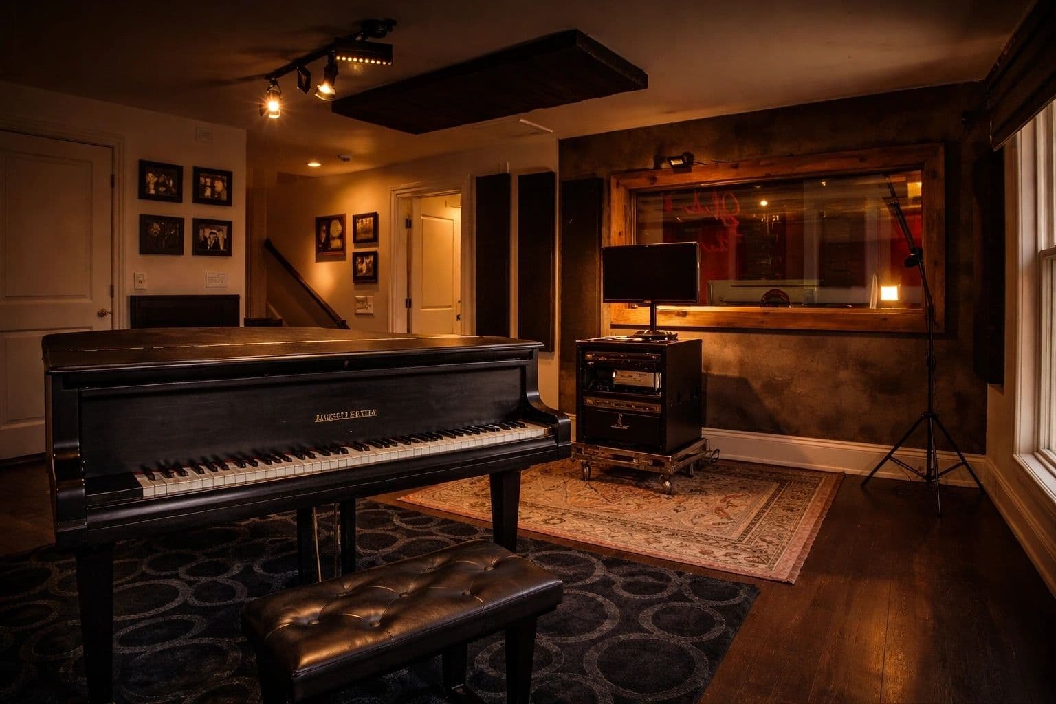 The live recording room at The Rosarium Estate studio